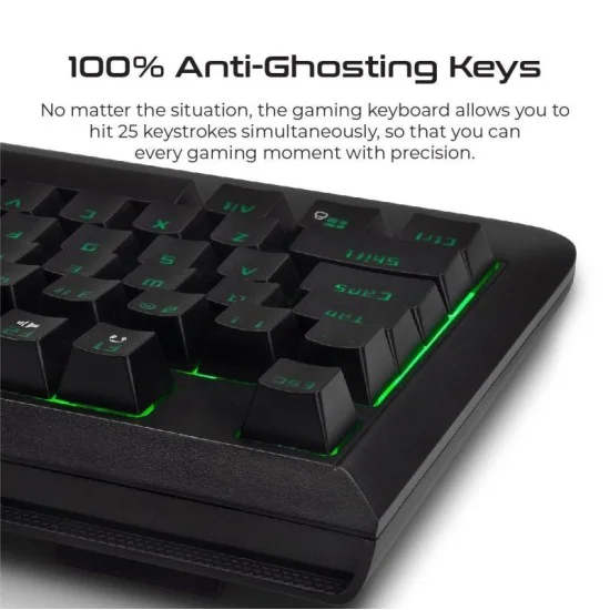 Vertux-Rapid Wired Semi-Mechanical Gaming Keyboard &bull; Rainbow Backlight